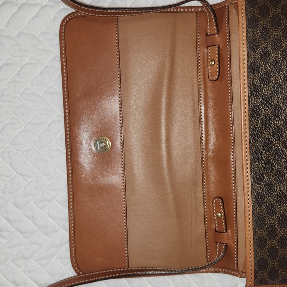 Authentic CELINE Macadam Convertible Shoulder Bag Clutch Purse EUC - Picture 11 of 17